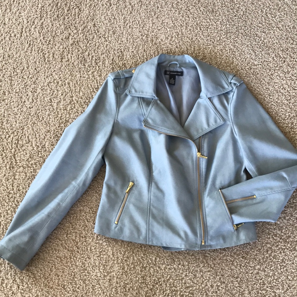 Faux Leather Jacket with Polyester lining